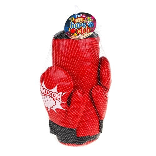 Kit Boxe Infantil Com Mini Saco De Pancada Par De Luvas