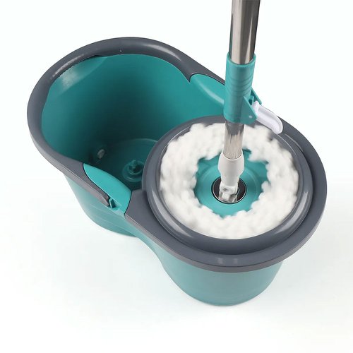 Mop Spin 180° Esfregão Giratório Limpeza Multiuso Balde 8L
