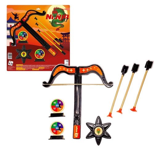 Kit Arco E Flecha Super Ninja 7 Peças De Brinquedo Infantil