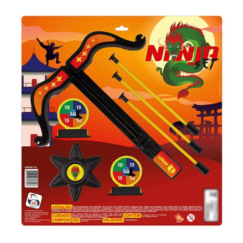 Kit Arco E Flecha Super Ninja Brinquedo Infantil 7 Peças - Compre Agora -  Feira da Madrugada SP