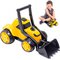 Mini Trator E Escavadeira Amarelo Infantil De Brinquedo Z3
