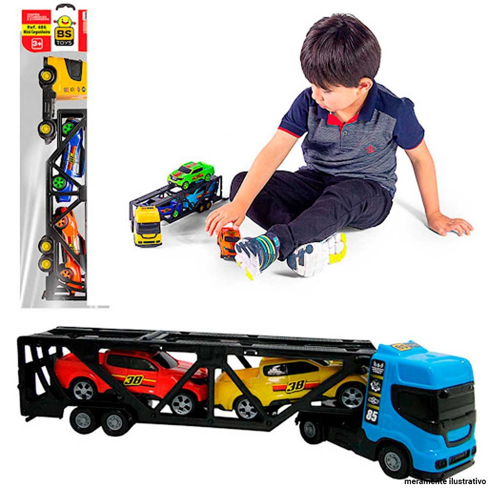 Mini Caminhão Infantil Construção 2 em 1 - Brinquedos Cardoso - Mix  Brinquedos