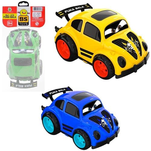 Carro Fusca De Brinquedo Roda Livre Na Solapa Colors