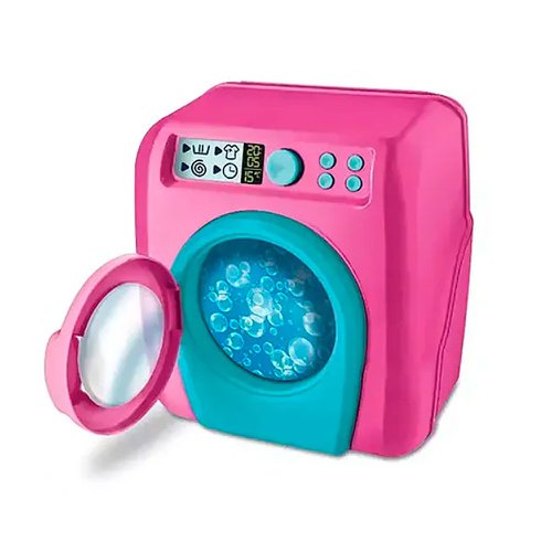 Mini Maquina De Lavar Roupas Rosa De Brinquedo Infantil