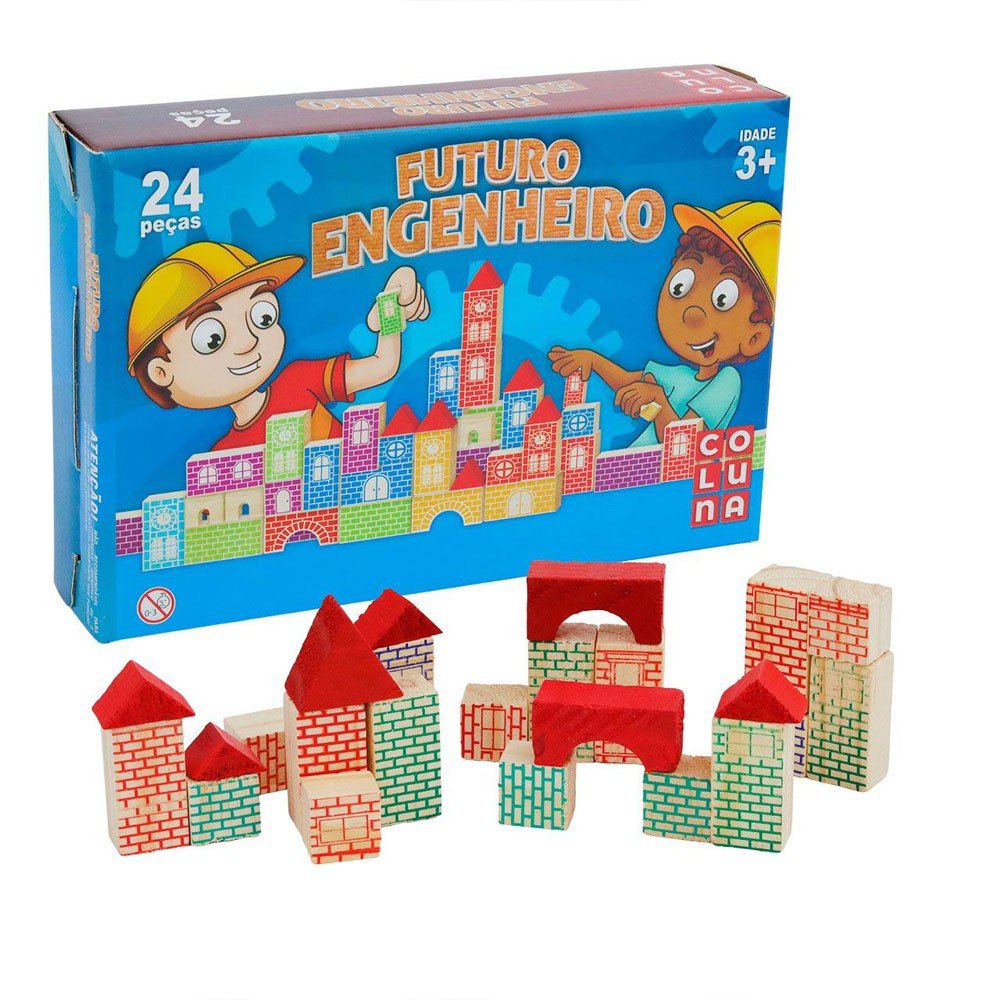 Jogo Infantil Big Box 4 Jogos Educativo Peças Grande Madeira