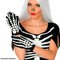 Luva Esqueleto De Poliéster Halloween Com Estampa De Mão