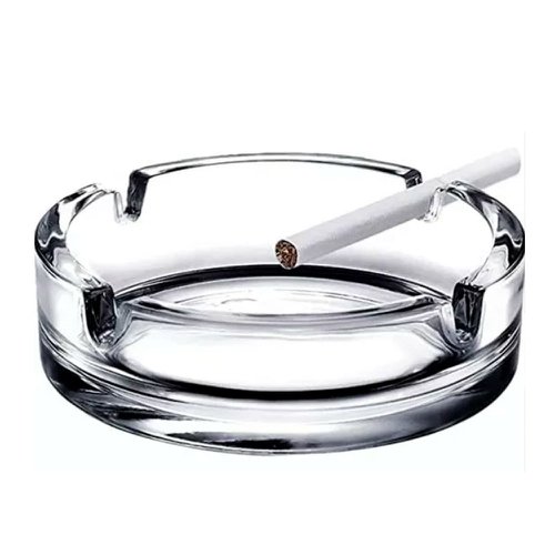 Cinzeiro De Vidro Redondo Linha Safira 11cm