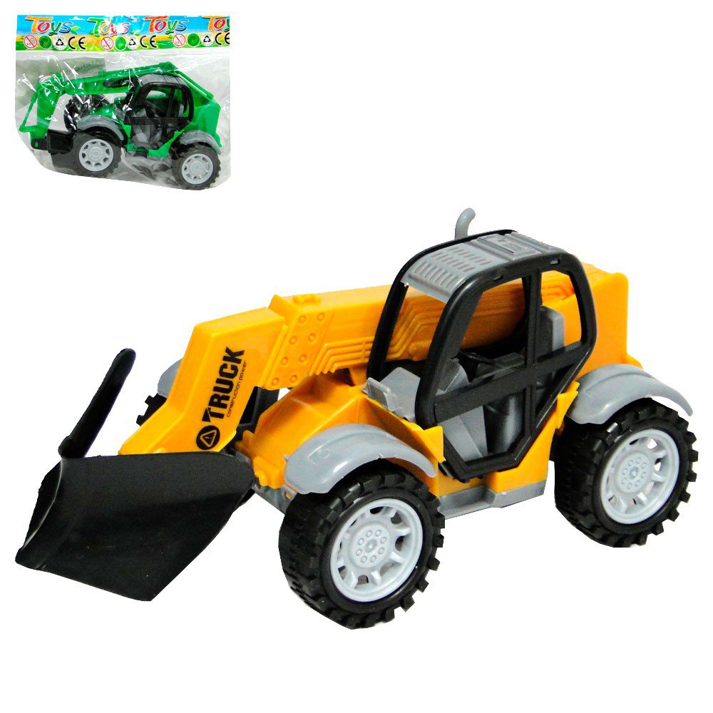 Carreta Com Mini Pá Carregadeira Brinquedo Infantil Colorido - Compre Agora  - Feira da Madrugada SP
