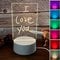 Luminária 3D Para Escrever Com LED Branco + Caneta