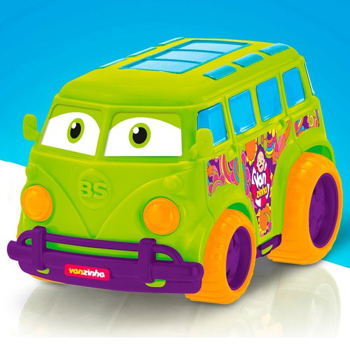 Carrinho Mini Van Baby Colorida 18,5 Cm De Brinquedo Infantil