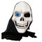 Máscara Halloween Caveira com Olho Rosto Terror Fantasia