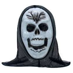 Fantasia de Halloween de caveira de fantasma da BESTOYARD Máscaras
