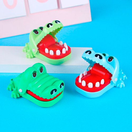 Mini Jacaré Brinquedo Crocodilo Jogo Dentista Morde Dedo