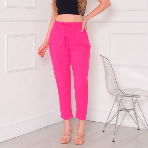 Calça tecido viscose clearance
