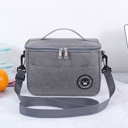 Bolsa Térmica Com Alça Unissex Marmita Pequena Lancheira