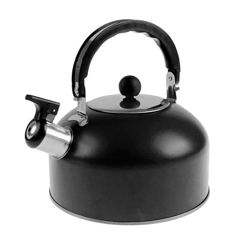 Chaleira Com Apito Em Aço Inox 2 Litros Preto Wellmix