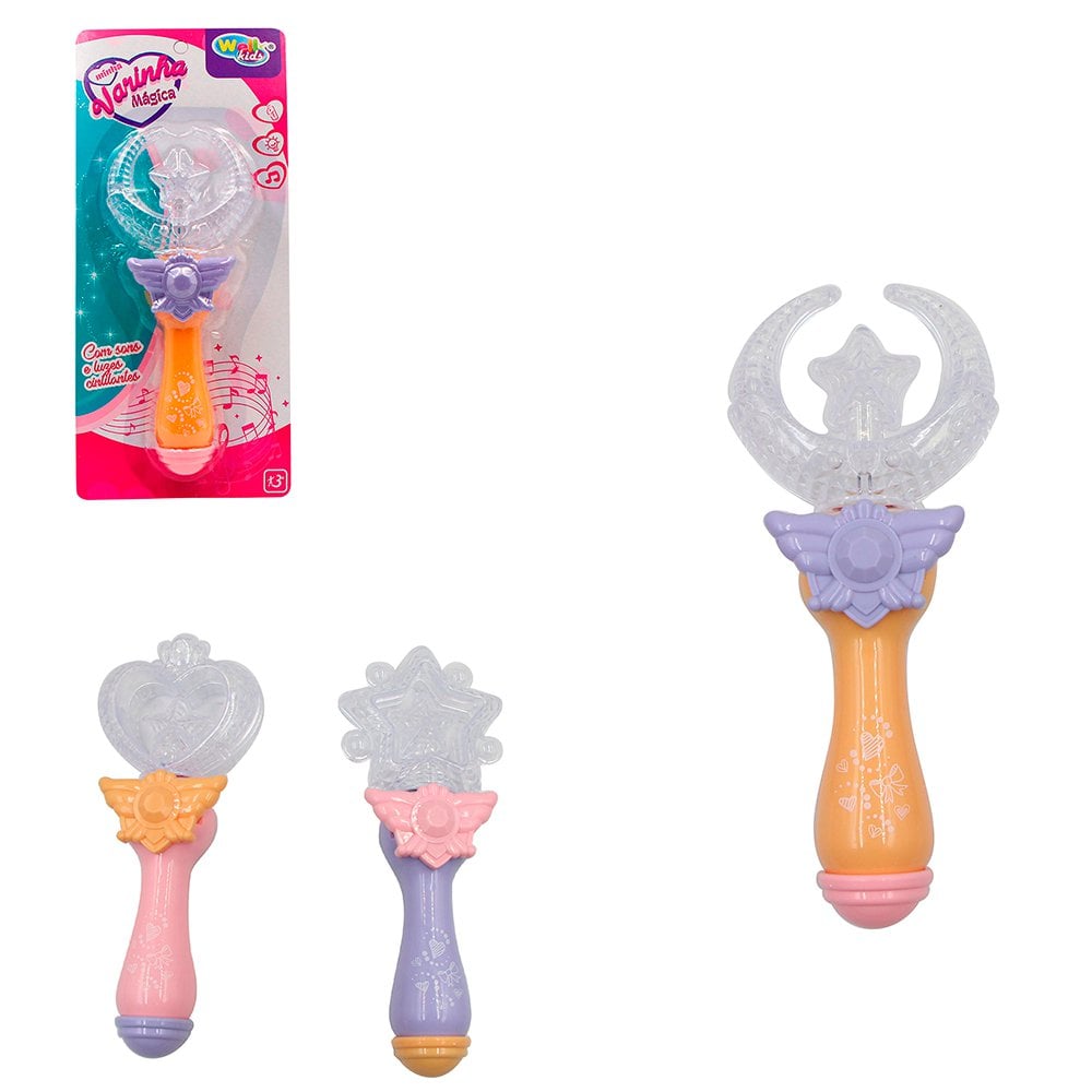 Varinha Mágica Pretty Com Luz Brinquedo