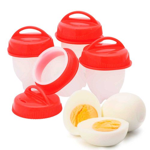Conjunto Com 4 Formas Para Ovos Em Silicone De Cozinhar