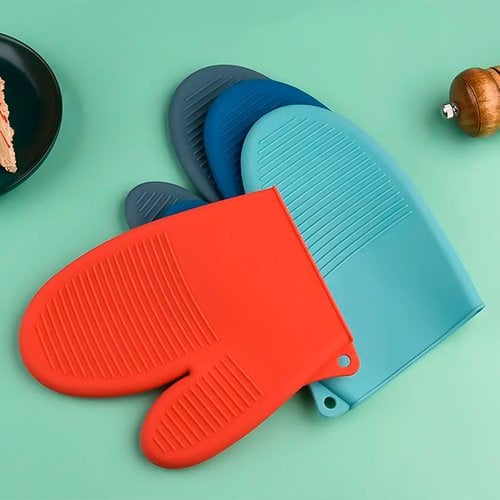 Luva De Silicone Térmica Para Forno Micro-ondas Cozinha