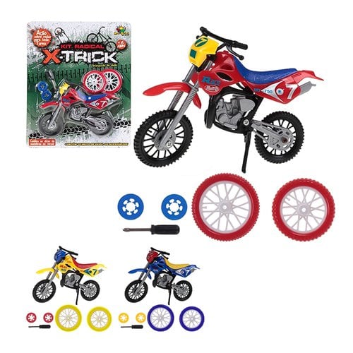 Kit Moto De Dedo Radical X-Trick Acessórios Brinquedo