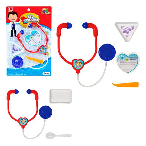 Kit Médico Infantil Com 3 Peças Brinquedo