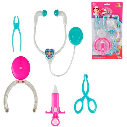 Kit Médica 5 Acessórios Brinquedo Infantil