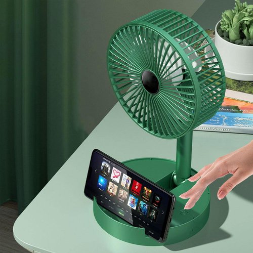 Ventilador Portátil De Mesa Dobrável Silencioso Recarregável