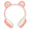 Fone De Ouvido Headphone Wireless Cat Ear Sem Fio Com LED