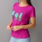 Blusa feminina T-Shirt Estampa De Cactos Texturizados