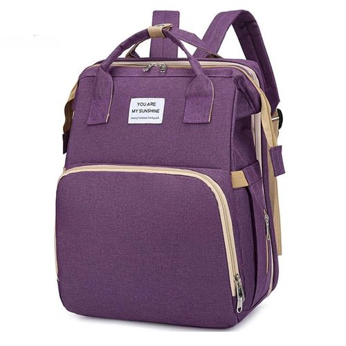 Mochila Bolsa Maternidade Que Vira Berço 2 em 1 Reforçada