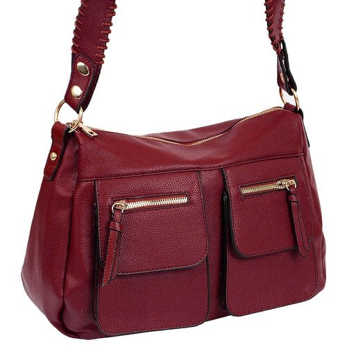 Bolsa Feminina Luxo Elegante Alça Grossa Detalhes Dourados