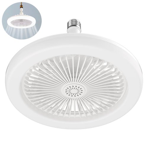 Ventilador De Teto Com Lampada LED Integrada Com Controle