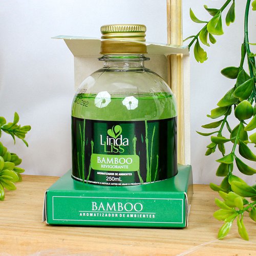 Aromatizador De Ambientes 250ml Bamboo Com 4 Palitos