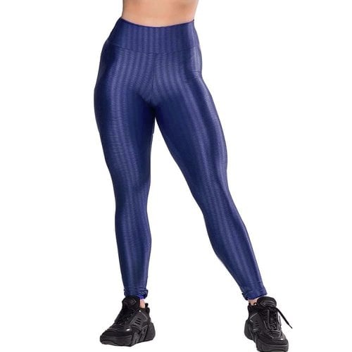 Calça Fitness Feminina Texturizada Tecido Elástico