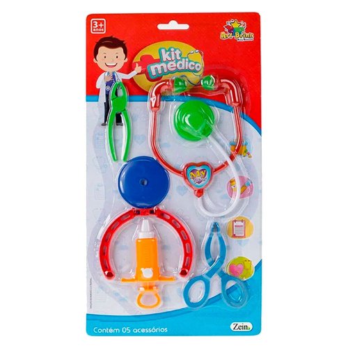 Kit Medico Infantil Com 5 Acessórios Brinquedo