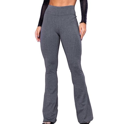 Calça Feminina Legging Básica Bailarina Flare Cos Alto