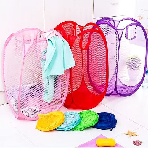 Cesto Organizador Dobrável 20cm x 20cm Multiuso Feira Da