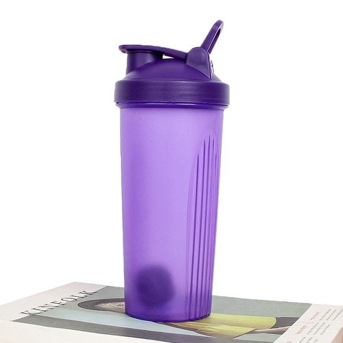 Coqueteleira Shakeira De Plástico Roxa 600ml Academia