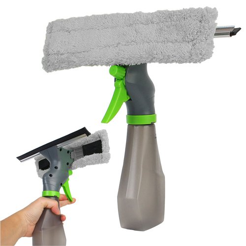Rodo Limpa Vidro Spray Com Reservatório 3 Em 1 Multiuso