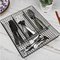 Organizador Porta Talheres Aramado Preto Em Inox