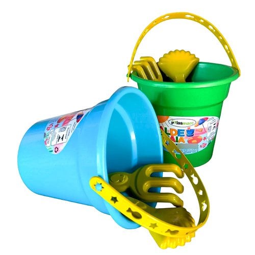 Baldinho De Praia Kit 3 Peças Brinquedo Infantil Com Alça