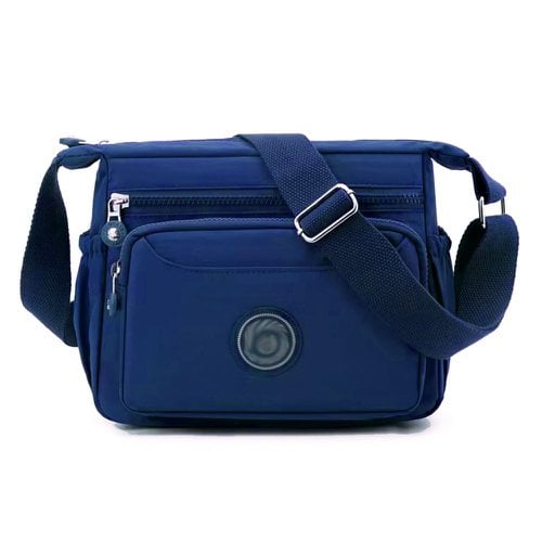 Bolsa Tiracolo Feminina Alça Transversal Nylon 4 Divisórias