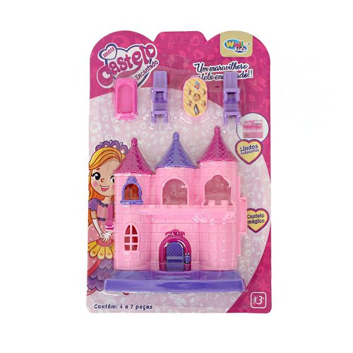 Kit Castelo Encantado Princesa 4 a 7 Peças Brinquedo Infantil