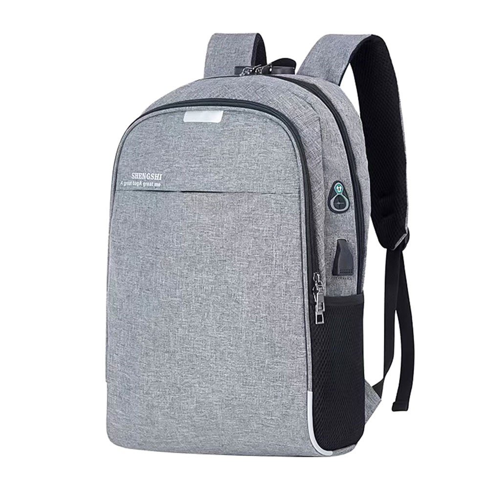 Mochila Grande Com Cadeado Senha E Entrada USB 2 Divisórias