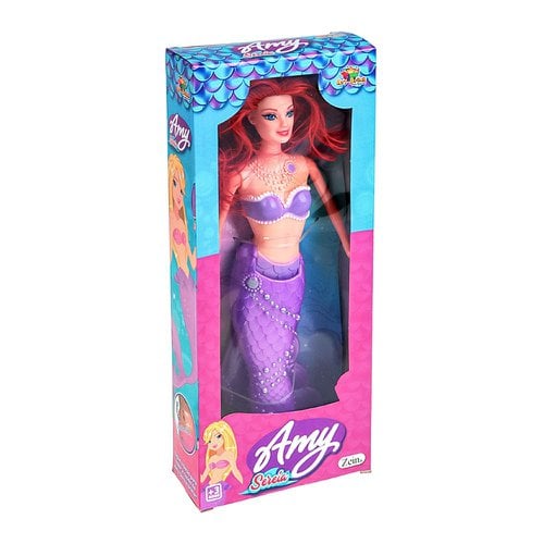 Boneca Amy Sereia 26cm Com Luz Brinquedo Infantil