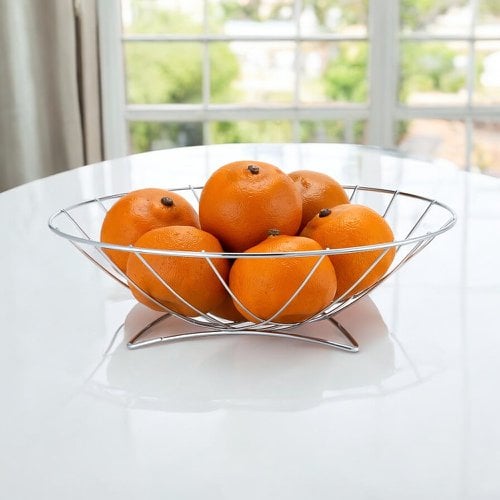 Fruteira De Mesa Organizadora De Metal 31cm Para Cozinha