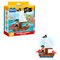 Brinquedo Blocos De Montar Navio Pirata Adventure 40 Peças