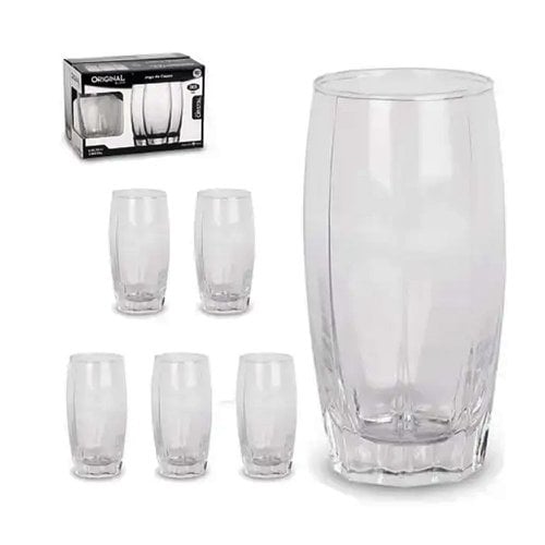 Conjunto Jogo De Copos Cristal 6 Unidades 365ml