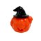 Decoração De Halloween Mini Abobora Com Chapéu De Bruxa