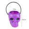 Balde Roxo De Halloween Mini Caveira 7,5cm Com Alça